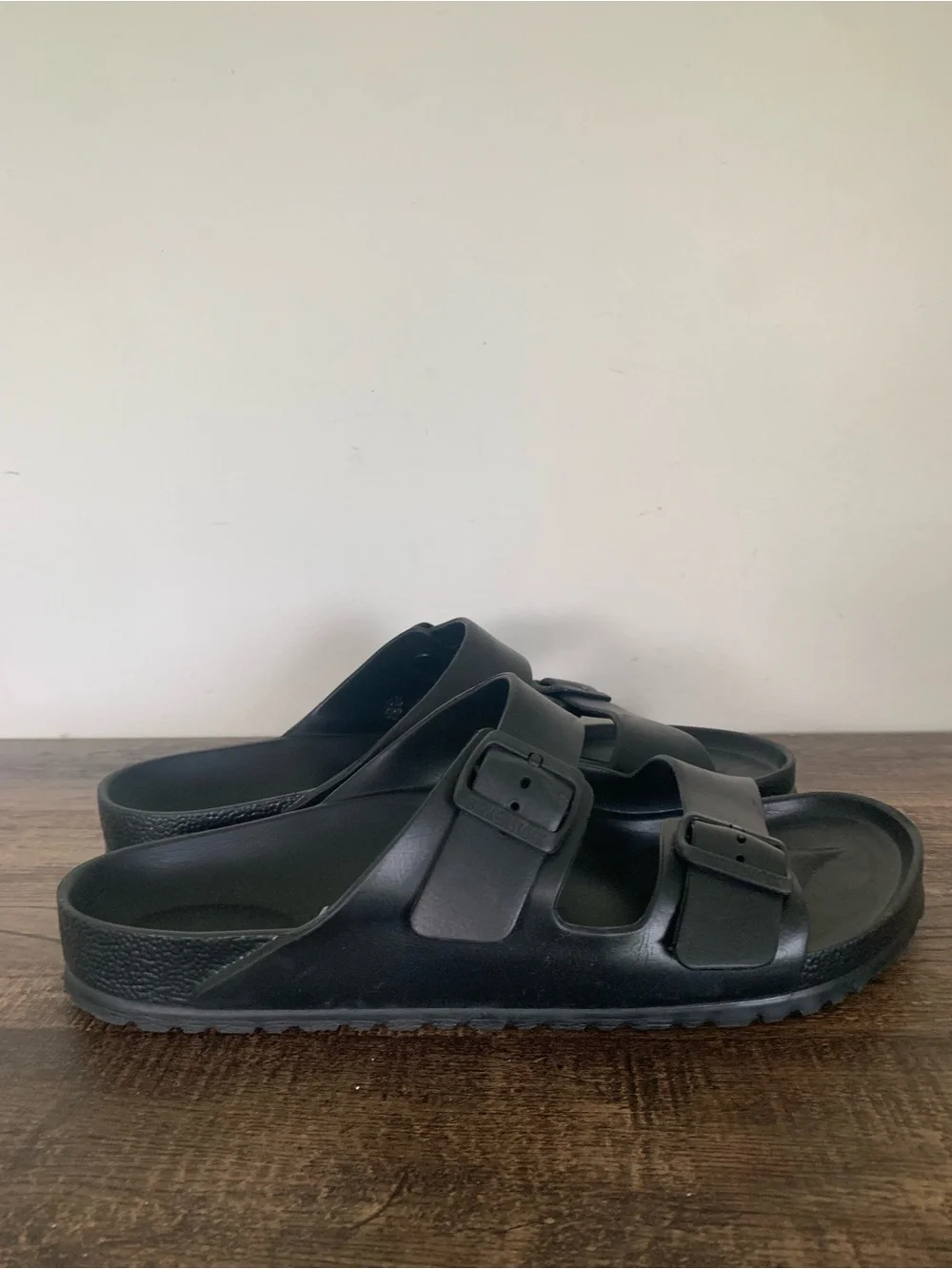 Birkenstock Women's Arizona Essentials EVA Sandals Black Size 45 US 12-12.5